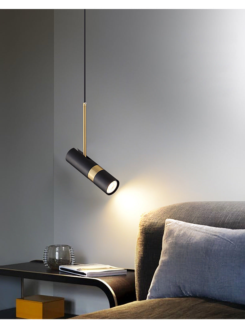 Duo swivel spotlight close-up finish