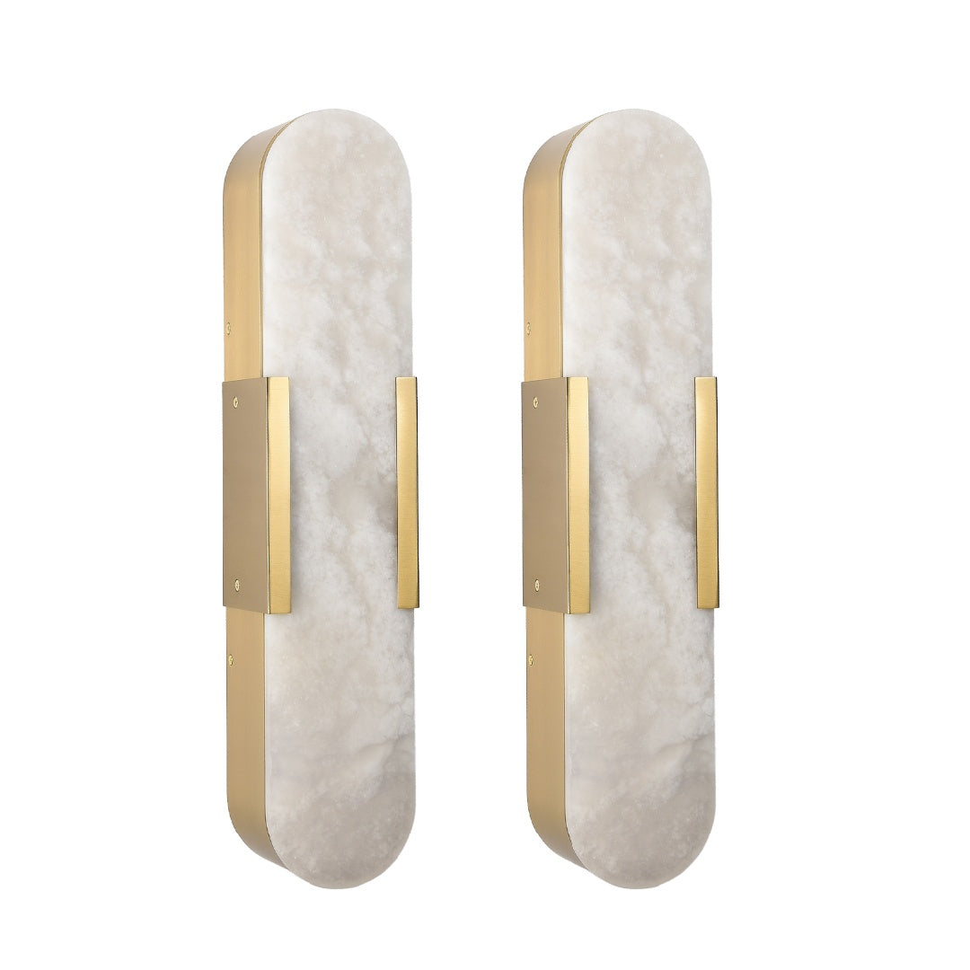 Marbre Doré sconce gold hardware detail