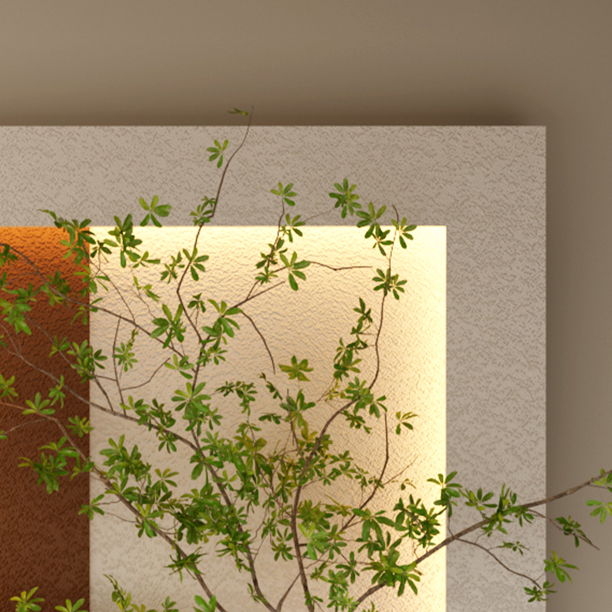 Oasis décor light color-changing detail
