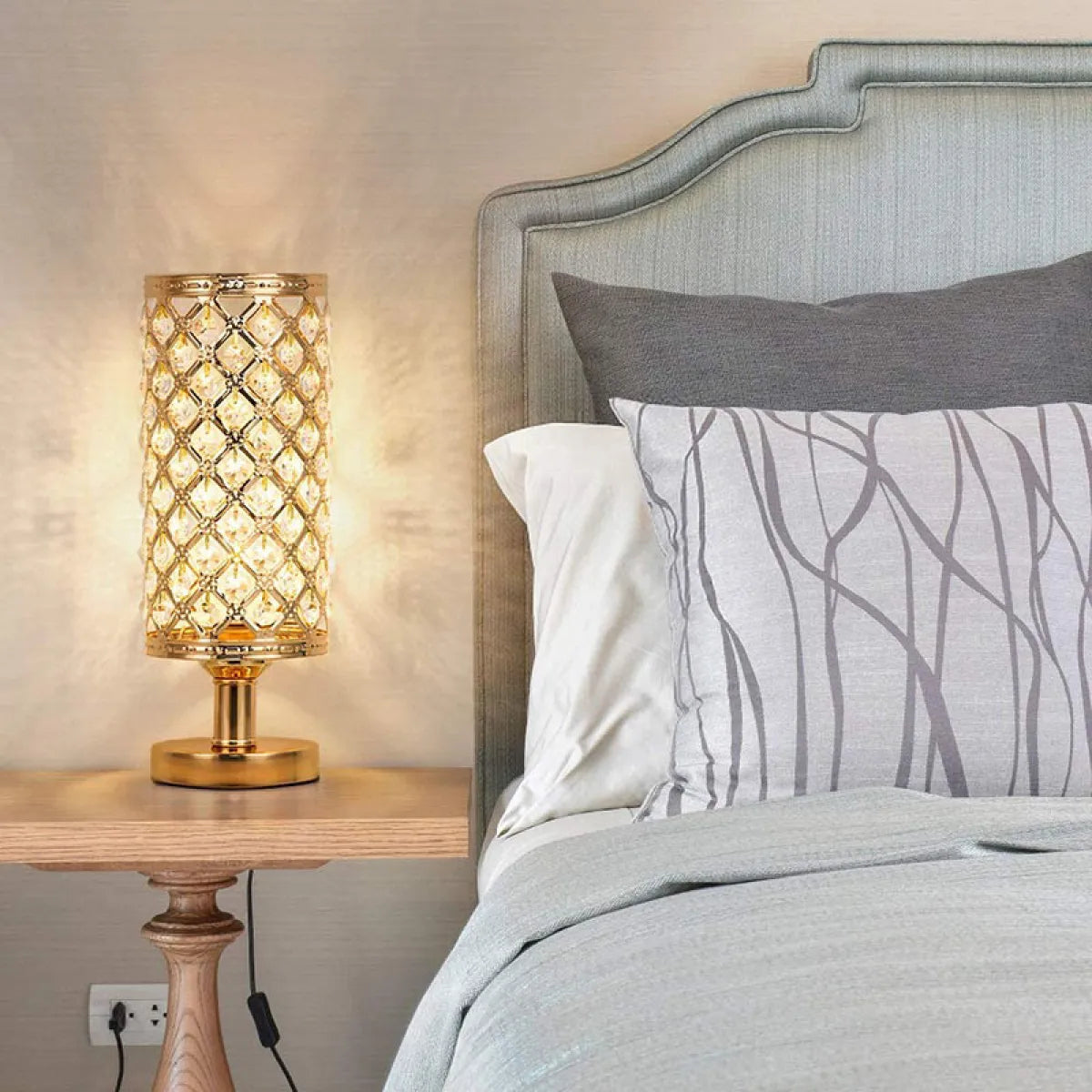 Lampe Cristalys finition argent