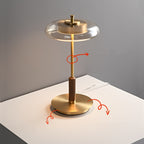 Noyer floor lamp detail of walnut wood base