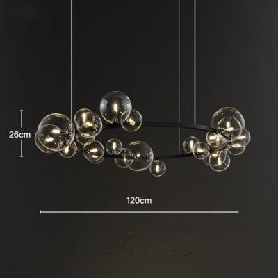 Bedroom Light Dining Room Glass Ball Chandelier – detail view 6 | Belloriana