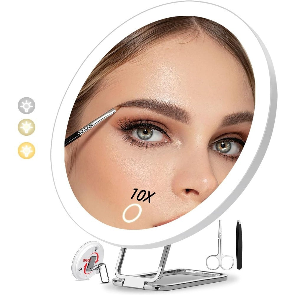 Charging LED Fill Light With Light Bracket Rotating Makeup Mirror – detail view 1 | Belloriana