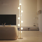 Sphère floor lamp switched on