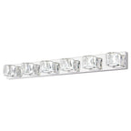 Cristal Chrome sconce switched on