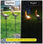 LED Solar Flame Light Metal LED Garden Light Flame Effect Lamp Waterproof Outdoor Lights – detail view 3 | Belloriana