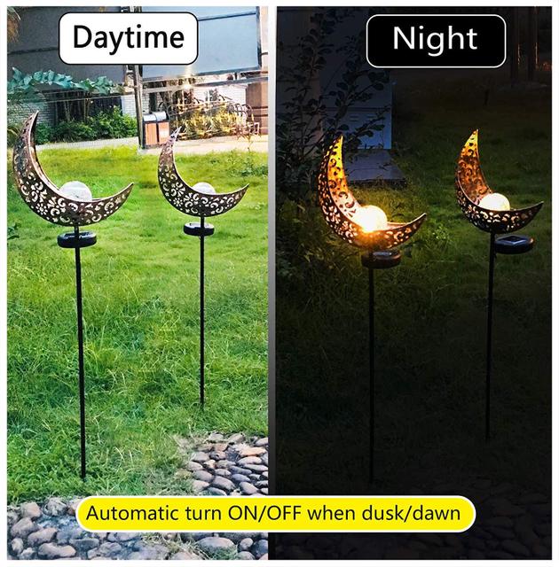 LED Solar Flame Light Metal LED Garden Light Flame Effect Lamp Waterproof Outdoor Lights – detail view 3 | Belloriana