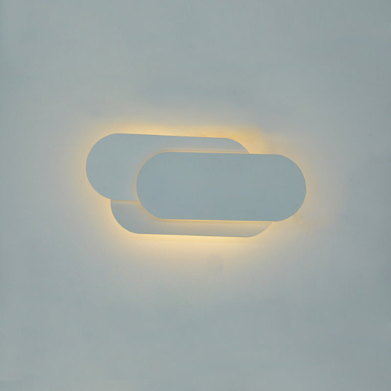 Facette Acrylic Sconce Wall Light - bedroom accent lifestyle setting