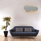 Facette Acrylic Sconce Wall Light - illuminated warm glow at dusk