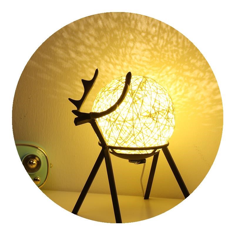 Couples Bedside Lamp Bedroom Girl Retro Style Night Light Romance – detail view 1 | Belloriana