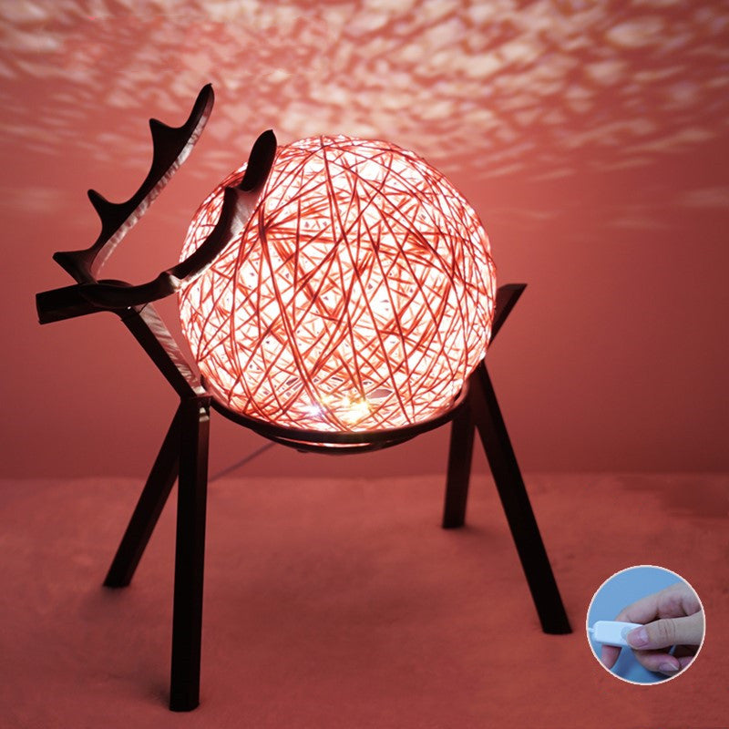Couples Bedside Lamp Bedroom Girl Retro Style Night Light Romance – detail view 4 | Belloriana
