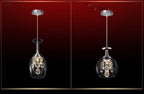 Étoile Crystal Pendant Light - hanging above kitchen island