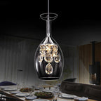 Étoile Crystal Pendant Light - lifestyle dining room setting