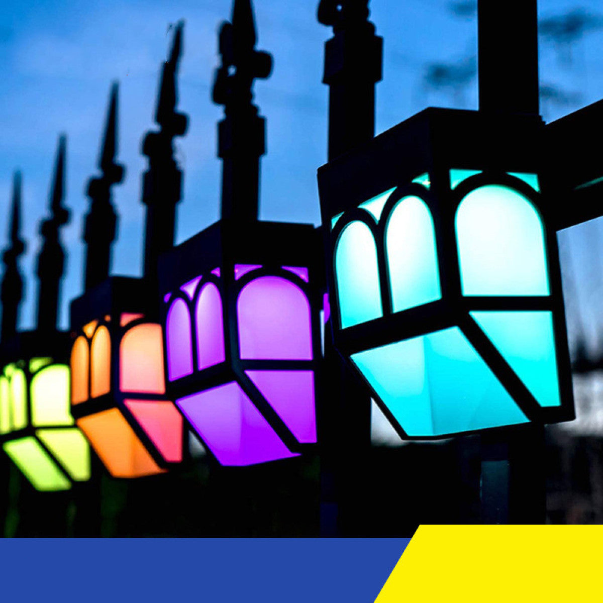Lampe solaire villa portail