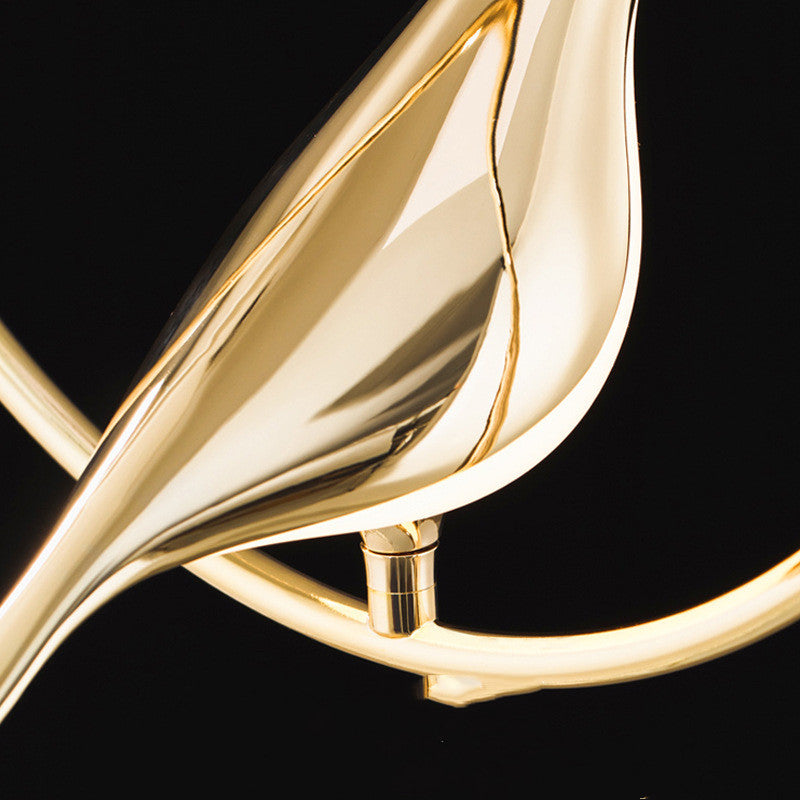 Corvus Sculptural Bird Wall Sconce - bedroom accent lifestyle setting