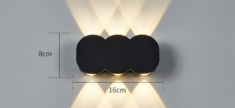 Brise Outdoor-Indoor Waterproof Wall Light - patio lifestyle setting