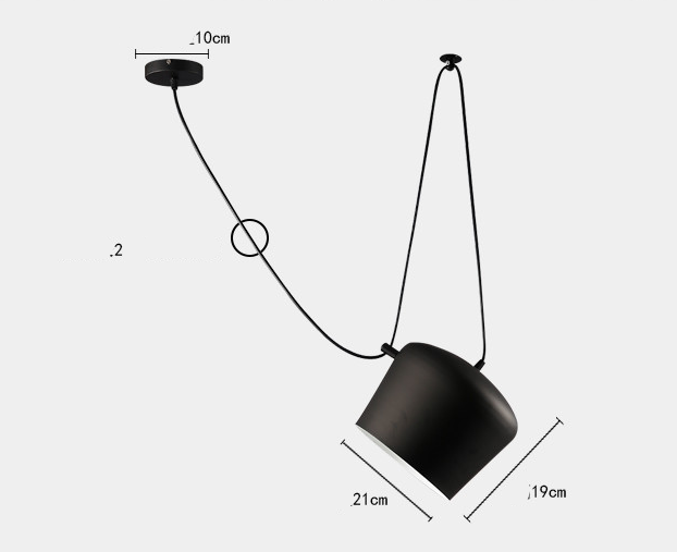 Chandelier Modern Restaurant Window LED Lamp Snare Chandelier – detail view 5 | Belloriana