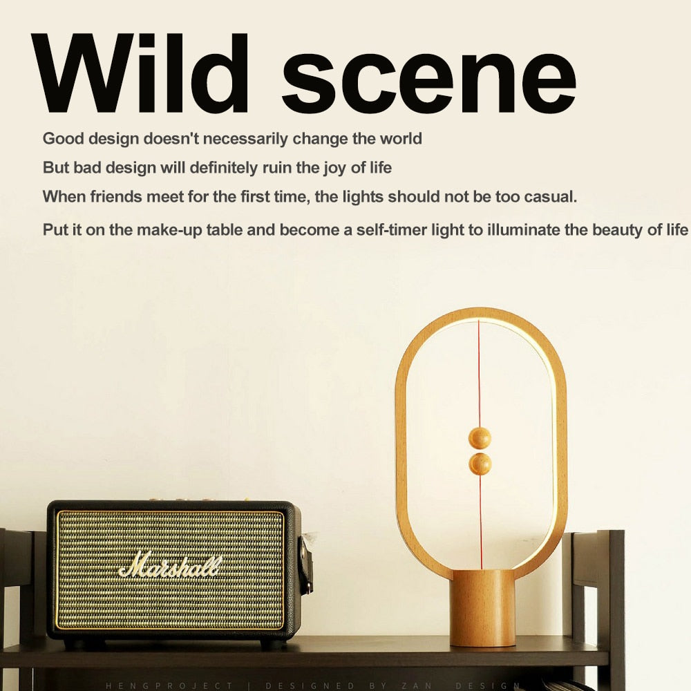 Balanced Magnetic Bedside Night Light For Bedroom – detail view 2 | Belloriana
