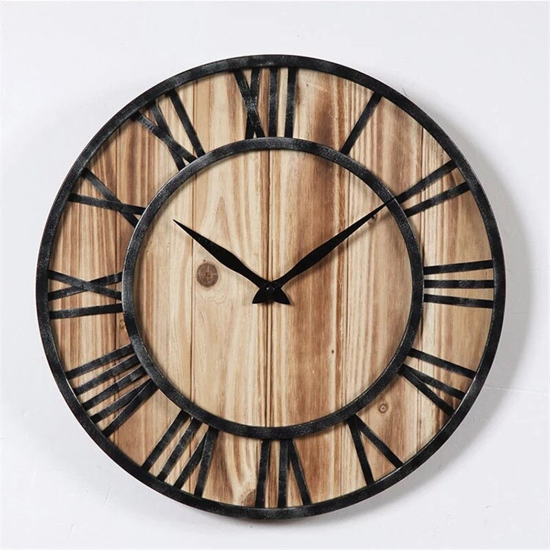 Horloge Murale Métal Rétro