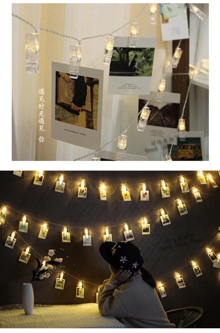 LED Photo Holder String Lights – detail view 6 | Belloriana