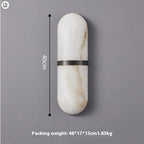 Carrare Marble-Effect Wall Lamp - mounting bracket detail