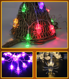 Halloween Decoration Pumpkin Light LED String Lights Lantern – detail view 2 | Belloriana