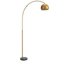 Lampadaire Arc XXL Base Marbre et Finition Dorée