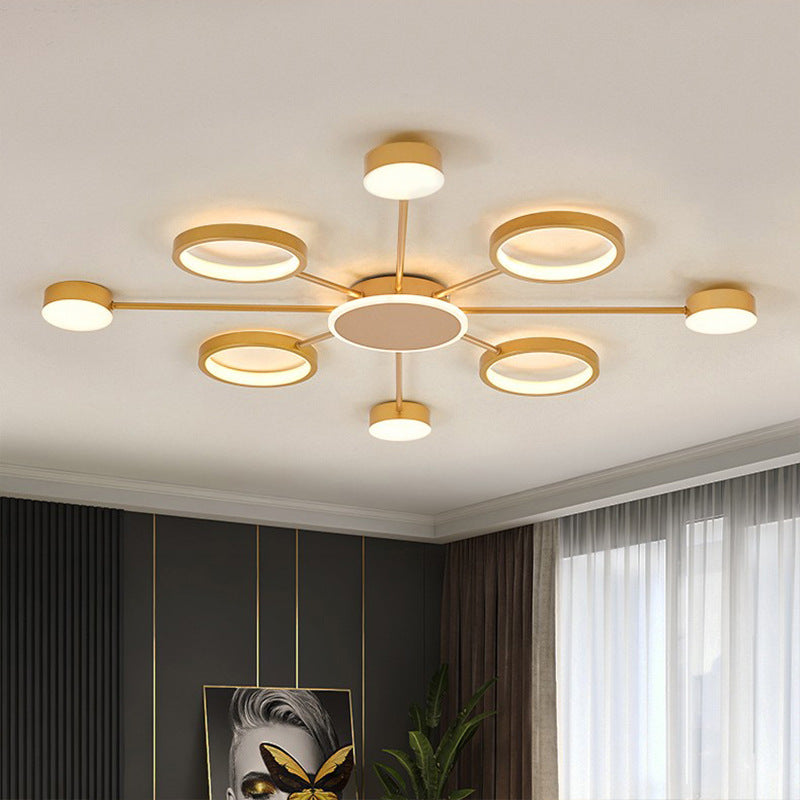 Belloriana Halo Ceiling Light - illuminated warm glow