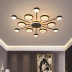 Belloriana Halo Ceiling Light - mounted on bedroom ceiling