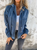 Veste zippée à capuche