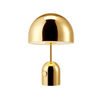 Champignon Rose Gold Bedside Lamp - close-up of rose gold dome