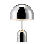 Champignon Rose Gold Bedside Lamp - full silhouette side view