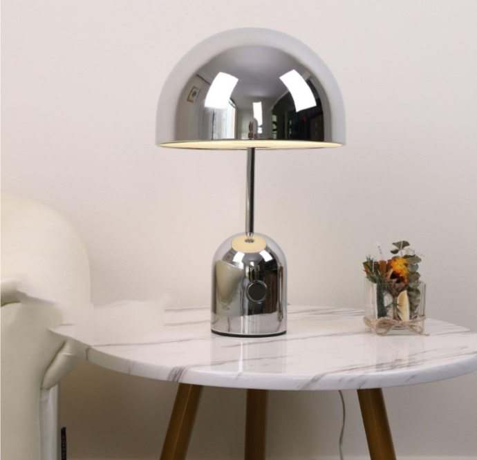 Champignon Rose Gold Bedside Lamp - base detail