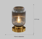 Lampe de chevet en verre atmosphère