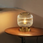 Lampe de chevet en verre - détail