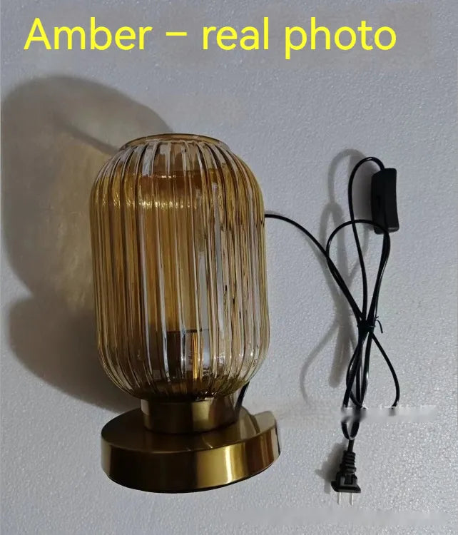Lampe de chevet en verre - chambre