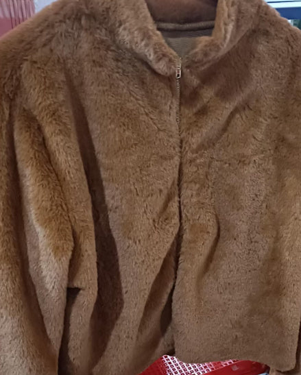 Veste en Polaire à Col Montant