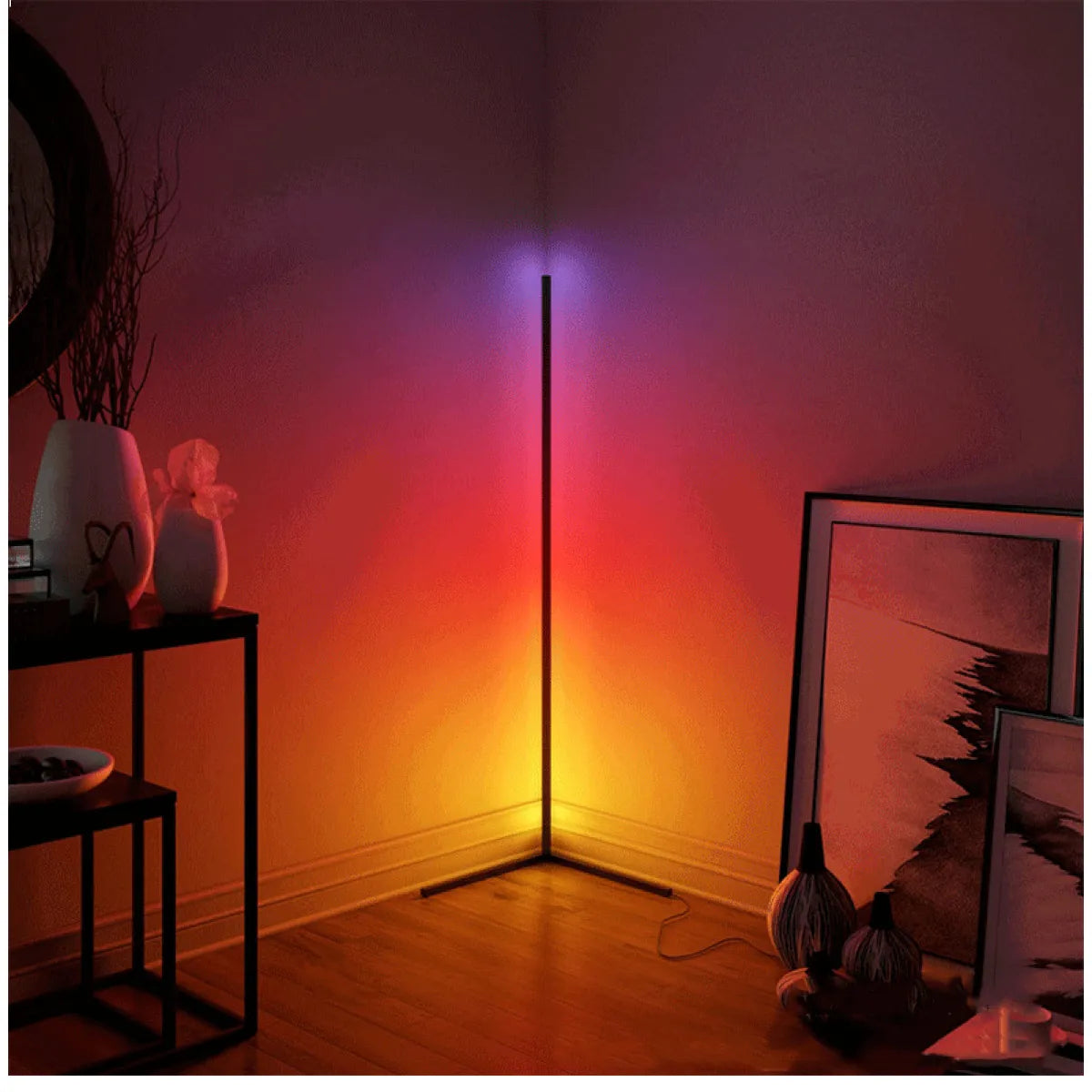 Lampadaire Douze couleurs RGB