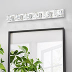 Cristal Chrome sconce polished chrome bar detail