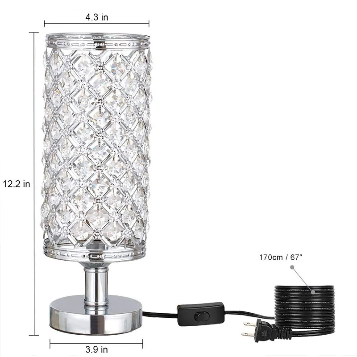 Lampe Cristalys detail cristal