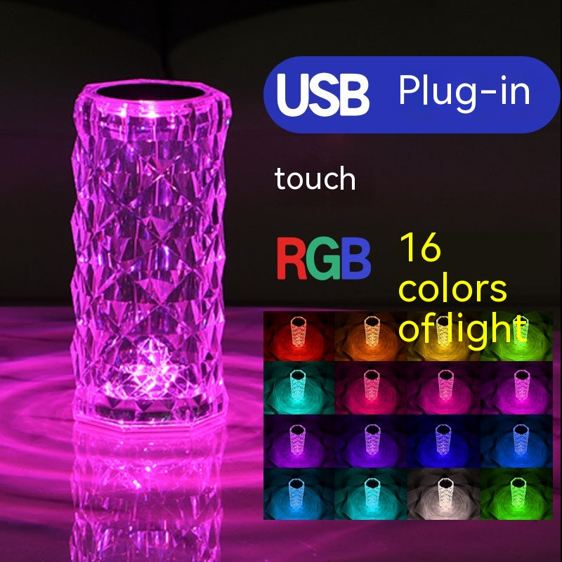 Crystal Rose Lamp Atmosphere Creative LED Table Lamp – detail view 6 | Belloriana