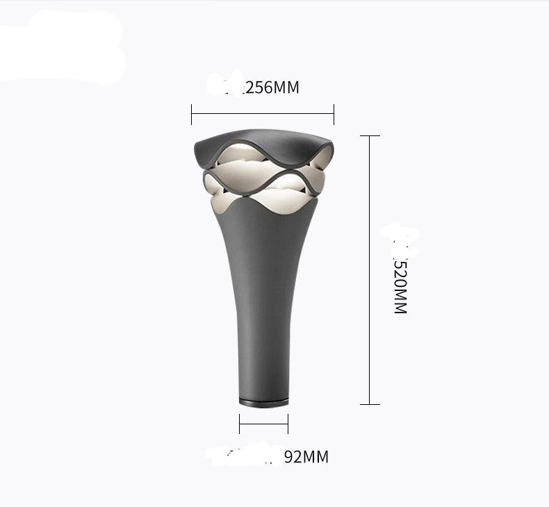 Carré landscape light pillar mount style