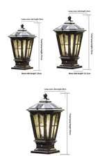 Colonne Solaire light mounted on a fence