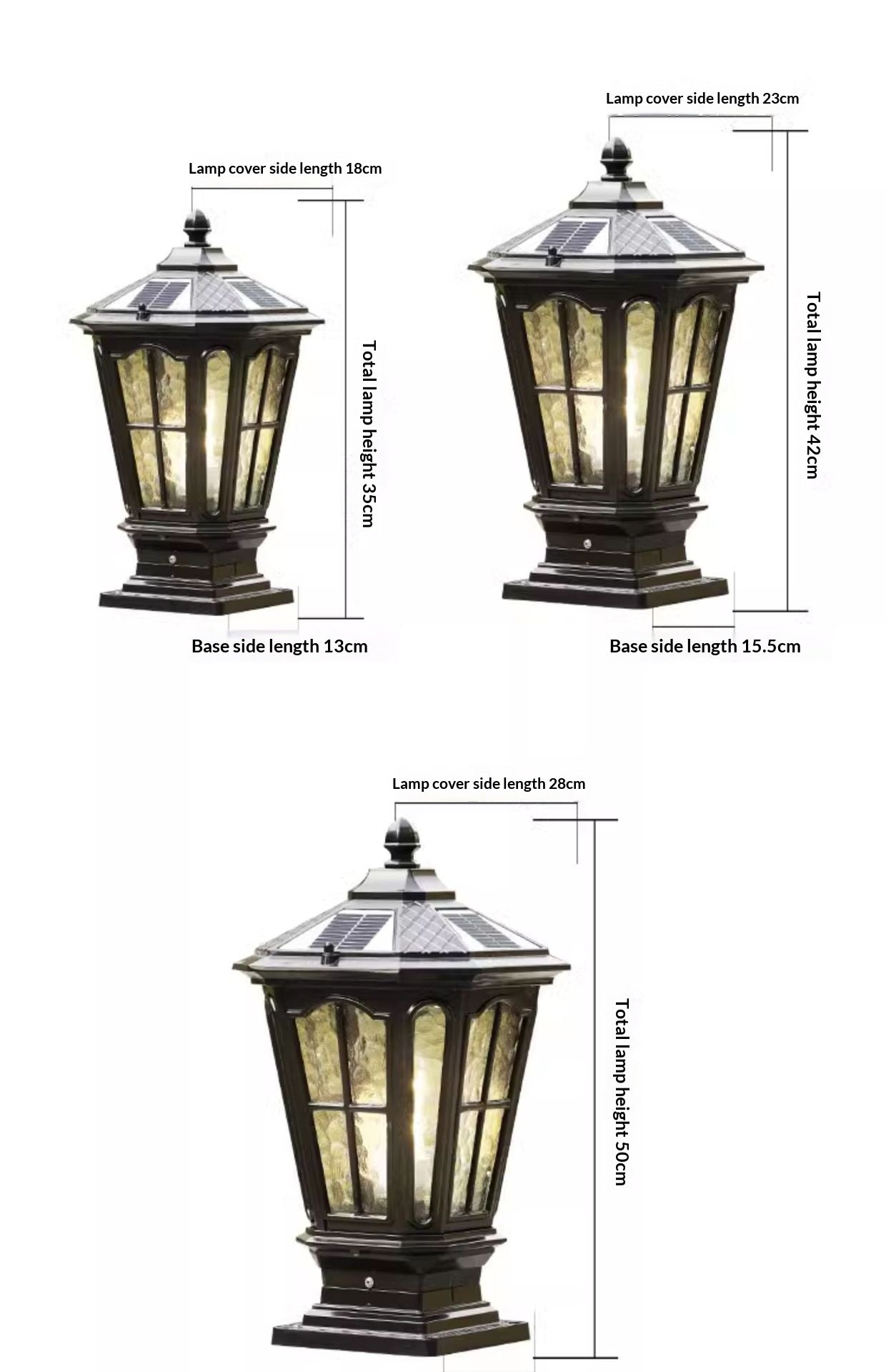 Colonne Solaire light mounted on a fence