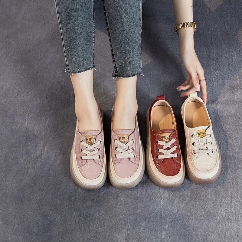 Sneakers en Cuir Véritable – Ultra Confort