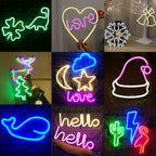 Decorative Neon Lights At Night – studio product photo | Belloriana