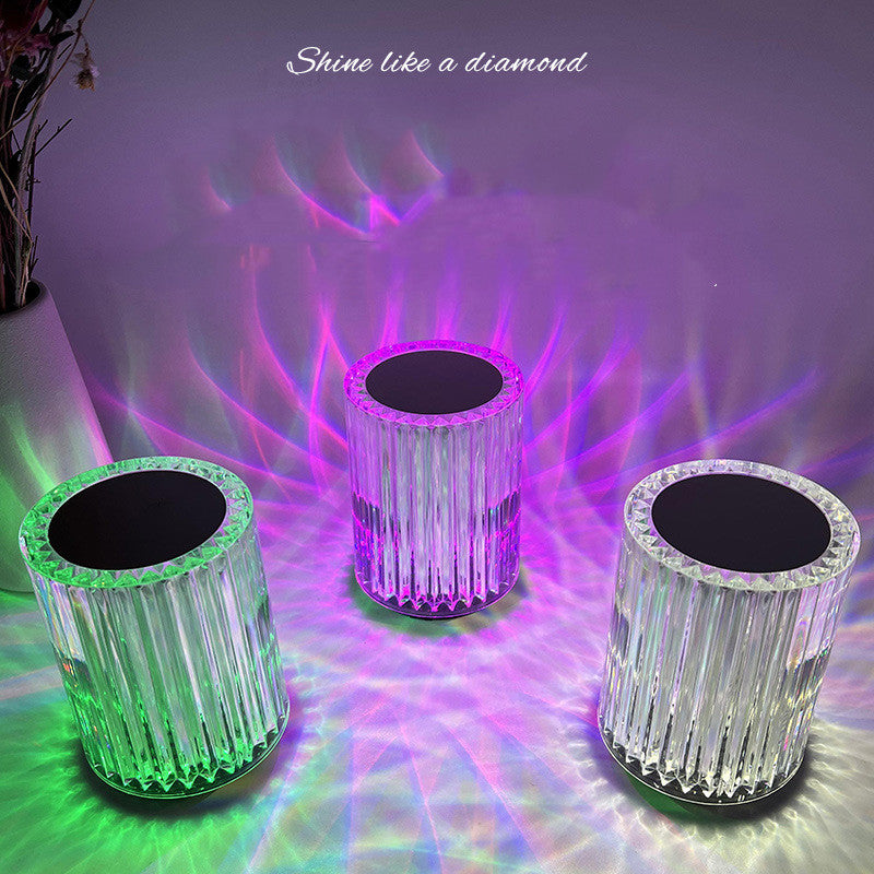 Crystal Lamp Table Lamp Atmosphere Creative Line Small Night Lamp LED Lights – detail view 6 | Belloriana