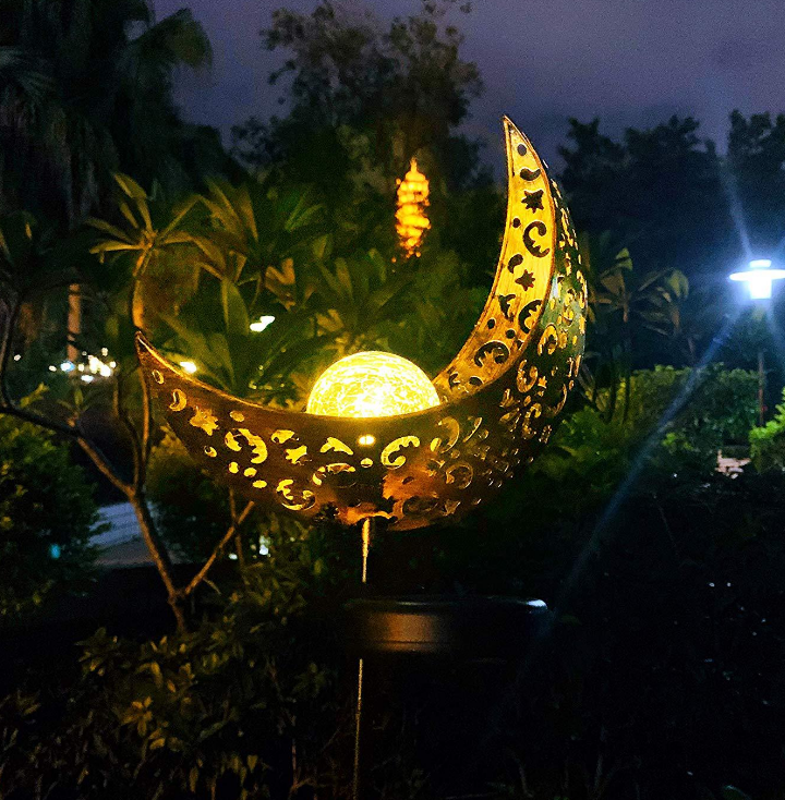 LED Solar Flame Light Metal LED Garden Light Flame Effect Lamp Waterproof Outdoor Lights – detail view 1 | Belloriana