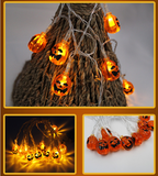 Halloween Decoration Pumpkin Light LED String Lights Lantern – detail view 4 | Belloriana