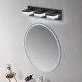Applique LED Miroir de Salle de Bain 3 Lumières Noir Mat